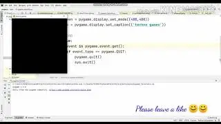 How to make background colour and exit game event handling in pygame python.