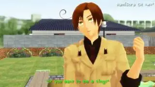 【APヘタリアMMD】Lady boy [English sub] [Spamano & Bel and Me (?)]