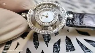 十點九分鐘錶 快樂賺 CHOPARD HAPPY DIAMONDS