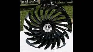 20s 21s 22s 23s 24s forged ... Mercedes floating caps .. chrome faces with gloss black