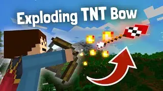 Как сделать лук TNT в Minecraft с помощью разрывных стрел!