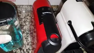 Descaling. How to descale a Nespresso Delonghi (& Krups) Essenza Mini coffee machine step by step