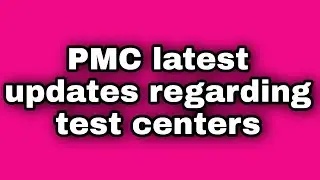 Pmc latest update regarding test centers | Dr Muhammad Raza Alvi