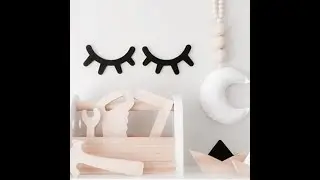 Beddinginn 3D Eyelash Design Wall Decor For Living Room