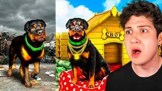 PASO de CHOP POBRE a RICO en GTA 5! 🐶💵 (Mods)