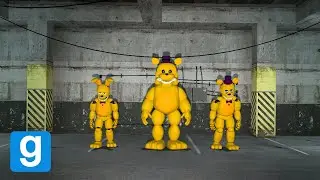 The Hour Of Tnaf: Fredbear,SpringBonnie,SpringFreddy | Garry's Mod Sandbox Chase