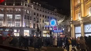 A private New Year's party on a 1960s bus through London 🎉#london #england #travel #England #city 
