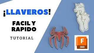 HAZ LLAVEROS para Impresion 3D Super RAPIDO Y FACIL con FUSION 360!