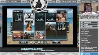 Playboy online slot - running wilds big win