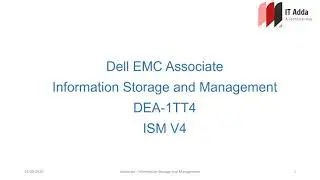 Dell EMC Associate   Information Storage and Management | ISM V4 | Exam Dumps