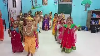 Sri krishna Janmashtami celebrations Little Stars School Vemulawada శ్రీకృష్ణ జన్మాష్టమి వేడుకలు