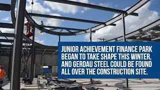 See Gerdau's steel in the new Junior Achievement of Tampa Finance Park