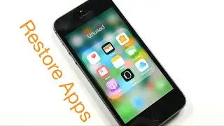 Restore Deleted Default Apps iOS 10