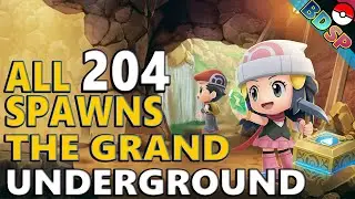 All 204 Grand Underground Spawns in Pokemon Brilliant Diamond & Shining Pearl