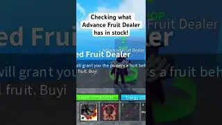 Checking what Advance Fruit Dealer has in stock! #bloxfruits #bloxfruit #roblox #shorts #short