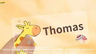 1005004854288112 Transparent Name Sticker Customized Cute Cartoon Stickers In Hebrew  P