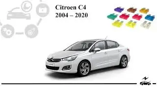 Fuse box diagram Citroen C4 and relay with assignment and location
