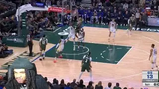BUCKS ROOK WENT OFF!! Warriors vs Bucks NBA Highlights (reaction)