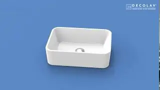 Gemma | 1454-CWH | Above Counter Bathroom Sink