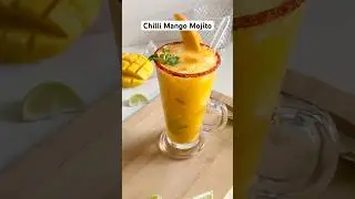 Chilli Mango Mojito recipe.Quick and refreshing mango drink.Mocktail Recipe #mangorecipe #mangojuice