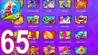Stickman Party - Gameplay Walkthrough Part 65 - Random Funny MiniGames 1 2 3 4 Plyer Free New Update