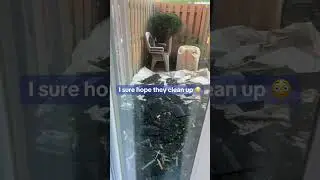New Roof Installation Chaos #messypatio #roofingshingles #constructionmess