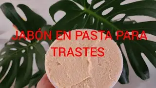 como hacer jabón en pasta para trastes con aceite y soda caustica.