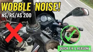 Pulsar NS200/RS200/AS200 Motorcycle Handle Vibration Wobble Noise Problem Quick Fix