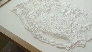 USA 3D Raised Relief Map by Muir Way