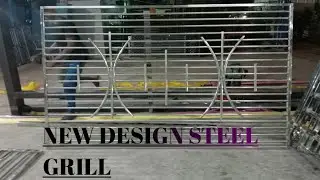 How To Make New Modal Steel Design Grill ll 304 ll Jk Fabrication #steeldesigngrill #304
