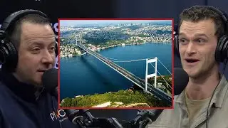 Walking from Europe to Asia on the Bosphorus Bridge