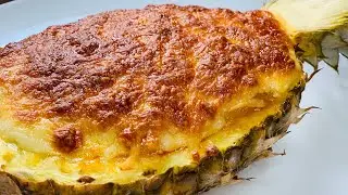 Ананас 🍍 фаршированный куриным 🫣филе ☺️ Chicken in pineapple🍍🍍