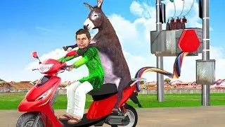 इलेक्ट्रिक स्कूटर हिंदी कहानियां Hindi  Comedy Video - Battery Bike Funny Video