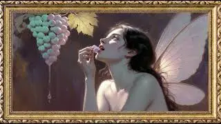 1 Hours Deep Sleep Ambient Lofi 🌙 Framed Fantasy Art 4K TV Screen