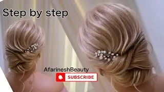 How to create nice and quick updo step by step | hairstyle | wedding hairstyle |
