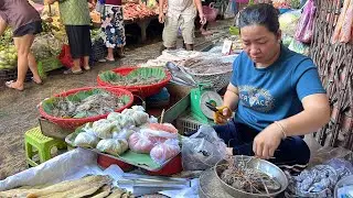 Best Cambodian Fresh Market Tour - Cheap Breakfast, Fresh Seafood, Chicken, Vegetables, Fish, Fruits