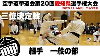 組手　一般の部　三位決定戦　空手道拳道会第20回愛知県選手権大会