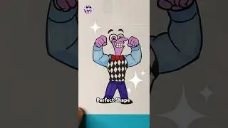Fear with Perfect Shape & Muscle💪Inside Out 2 DIY | Easy Craft Idea #shorts #insideout2 #papercraft