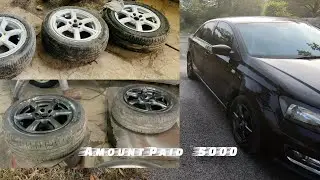 VW Vento Alloy Wheels Painting | Gunmetal Grey Color