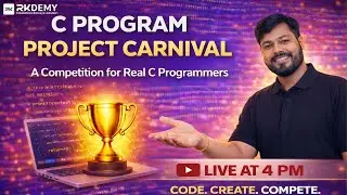 C Pro Project Carnival | with NITIN SIR | LIVE at 4 PM