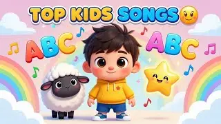 Top Kids Songs Compilation 🌟 ABC, Twinkle Twinkle & Baa Baa Black Sheep | Tiny Tickle Kids #shorts 