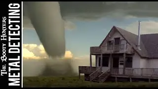 Badass Tornado Hits Close while Metal Detecting Tornado Alley