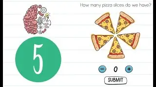 Brain Test Level 5 How many pizza slices do we have Answer