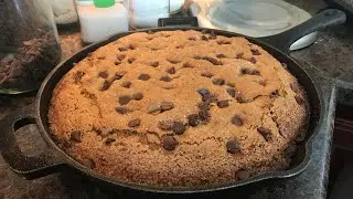 Cast Iron Skillet Chocolate Chip Banana Bread