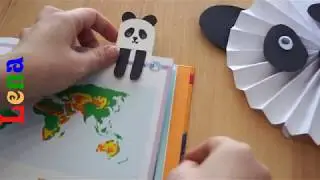 DIY Papier Panda Lesezeichen DIY 🐼 How to make paper panda bookmark 🐼 Закладка для книг