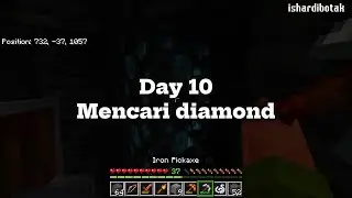 Day 10 | MINECRAFT | Mencari diamond!!! #minecraft