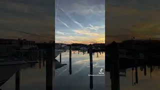 Sunset on fishing Creek in Chesapeake Beach Maryland. Wednesday, November 13, 2024