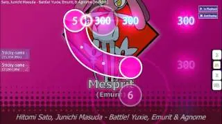 [osu!] Hitomi Sato, Junichi Masuda - Battle! Yuxie, Mesprit, & Azelf (Sticky-sama)