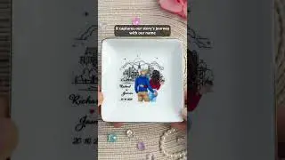 Skyline Backside Couple | Personalized Ring Dish