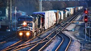 *RARE* KCSM 4565 (Grey Ghost) & KCSM 4574 (Grey Ghost) Lead CPKC 249 At Rondout With Horn! (2/10/24)